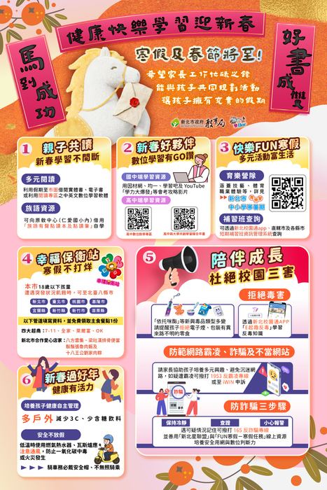 新北市政府教育局給家長的一 封信圖片